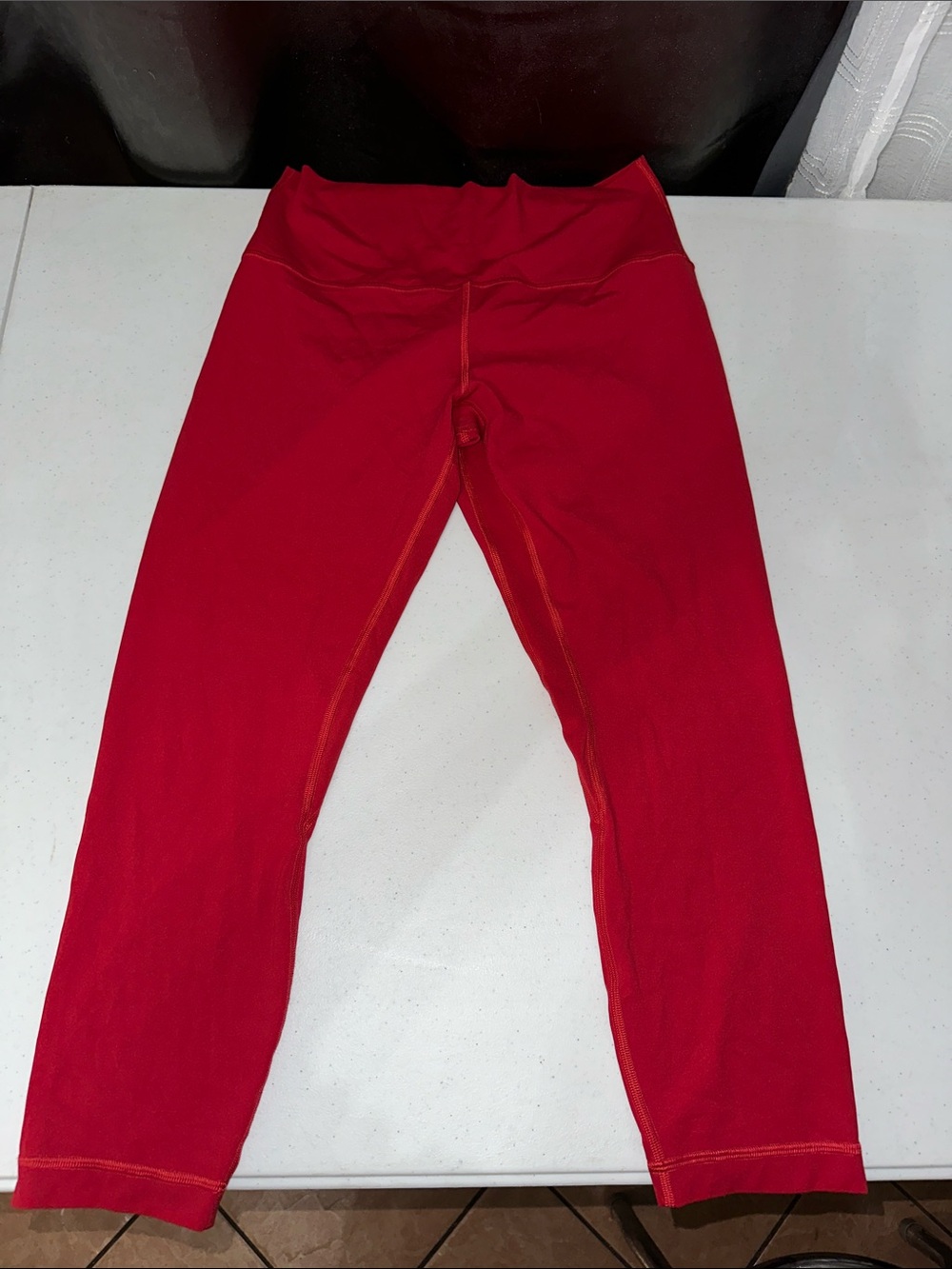 Red Stretch Leggings